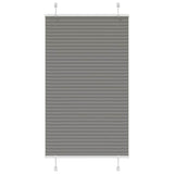 Vidaxl pleated roller blind 70x100 cm dust width 69.4 cm anthracite
