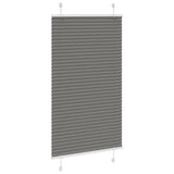 Vidaxl pleated roller blind 70x100 cm dust width 69.4 cm anthracite