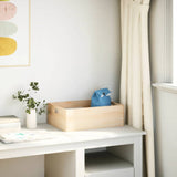 Vidaxl Wooden box with handles 40x30x13 cm Solid pine