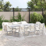 Vidaxl Tarpaulin trasparente con anelli a vela 4x4 m polietilene