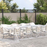Vidaxl Transparent Tarpaulin s plachetními prsteny 4x8 m polyethylen