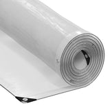 Vidaxl transparent tarpaulin with sail rings 5x6 m polyethylene
