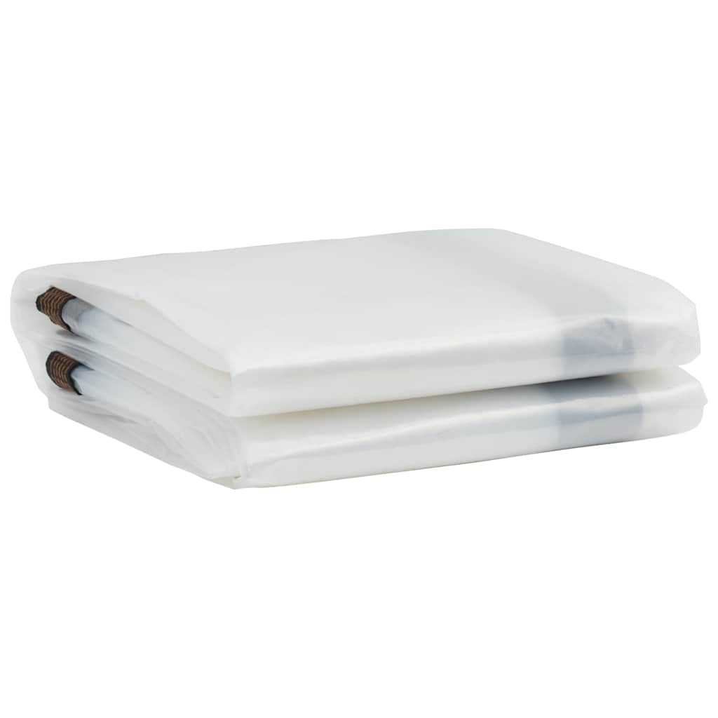 Vidaxl transparent tarpaulin with sail rings 5x8 m polyethylene