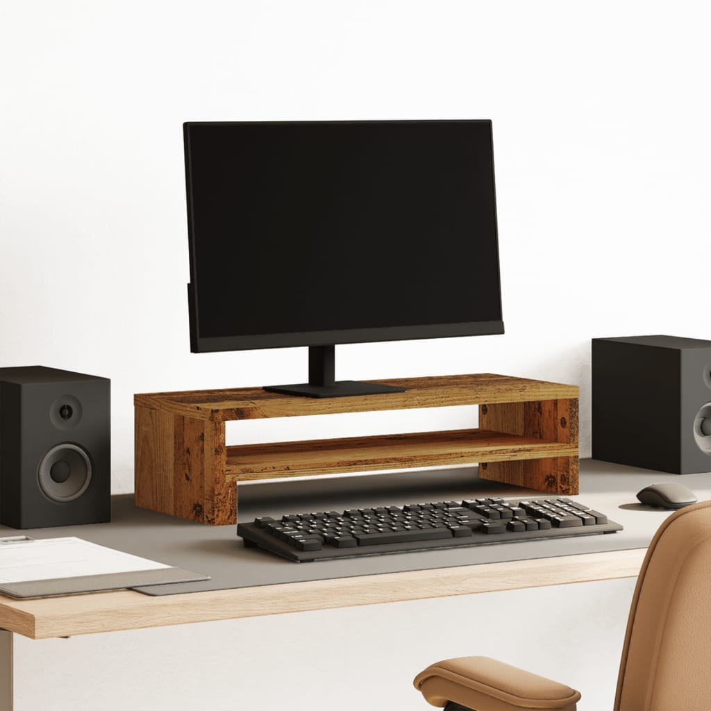 Vidaxl Monitor Standard 54x22x15 cm Bois transformé Old Wood Colore