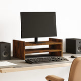 Vidaxl Monitor steht 50x27x20 cm propertiertes Holzgeräuchchen -Eichefarbe