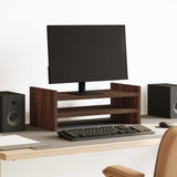 Vidaxl Monitor Standard 50x27x20 cm predelani iz rjavega hrasta obarvano
