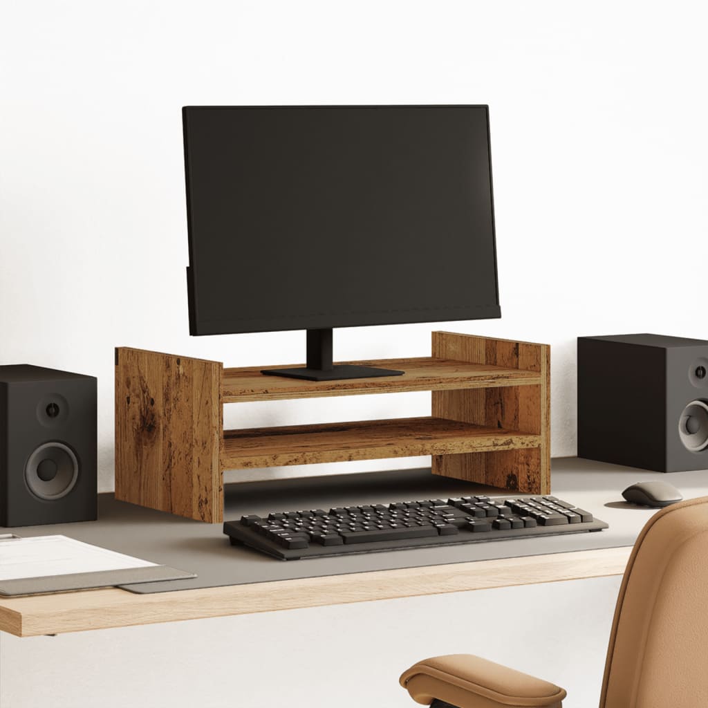 Il monitor Vidaxl è valido 50x27x20 cm in legno di legno trasformato