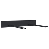 Bidaxl Garden Tool Rack väggmontering stål svart