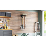 Bidaxl Garden Tool Rack väggmontering stål svart