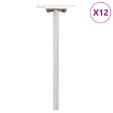 VidaXL floating plank carriers 12st invisible Ø12x200 mm of carbon steel