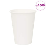 Vidaxl Paper Coffee Cups 1000 Pcs 12 oz 300 ml hvid