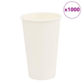 Vidaxl papirnate kavne skodelice 1000 st 16oz 400 ml bele
