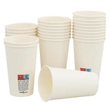 Vidaxl papirnate kavne skodelice 1000 st 16oz 400 ml bele