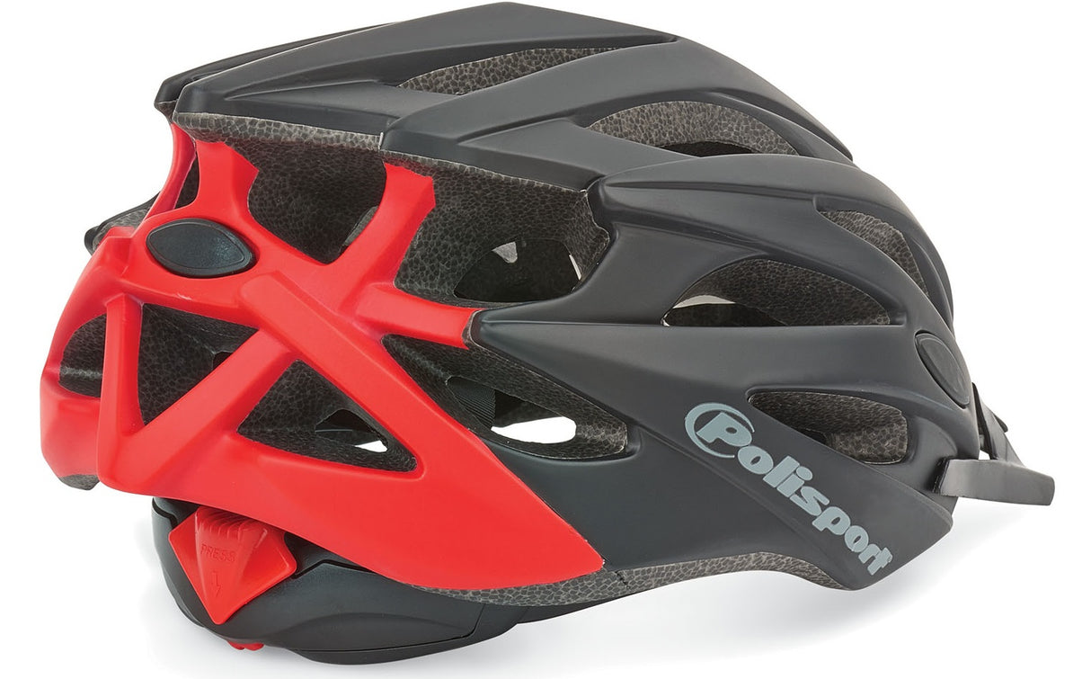 Polisport Twig Bicycle Helmet L 58-61cm Černá Matt Red