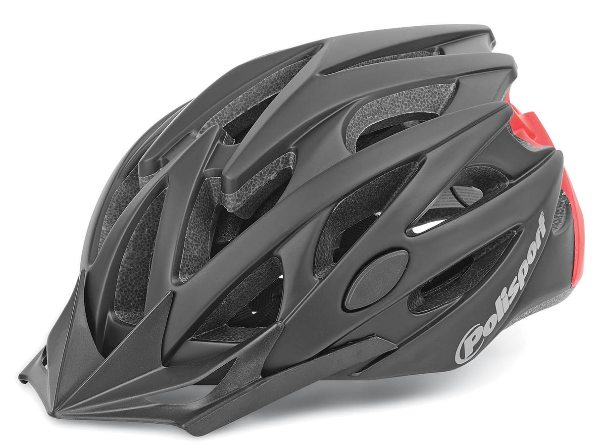 Polisport Twig Bicycle Helmet L 58-61cm Černá Matt Red