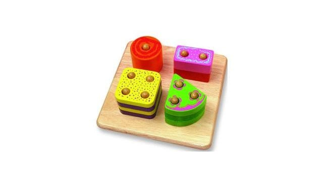 Pintoy Wooden Tel a Form Puzzle