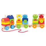 Pintoy 4 amici in legno Blocks Train