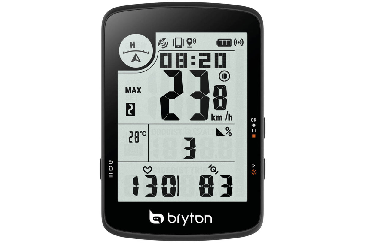 Bryton - Vëlo Computer GPS Rider 17. Kraaft op en gitt