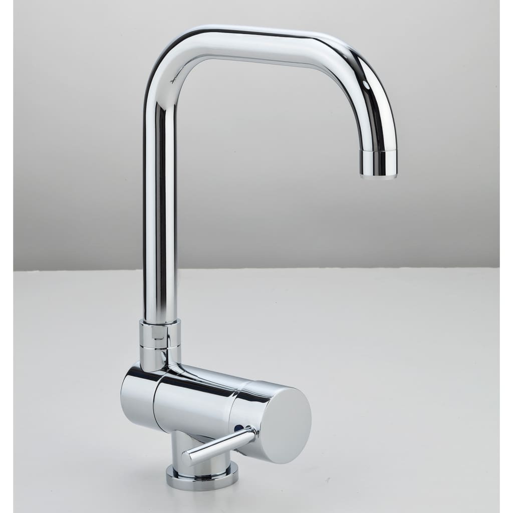 Eisl kitchen mixer with rotating output flexo chrome -colored