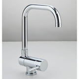 Eisl kitchen mixer with rotating output flexo chrome -colored
