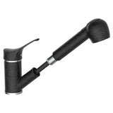 Eisl kitchen mixer granit with extendable output black-chrome color