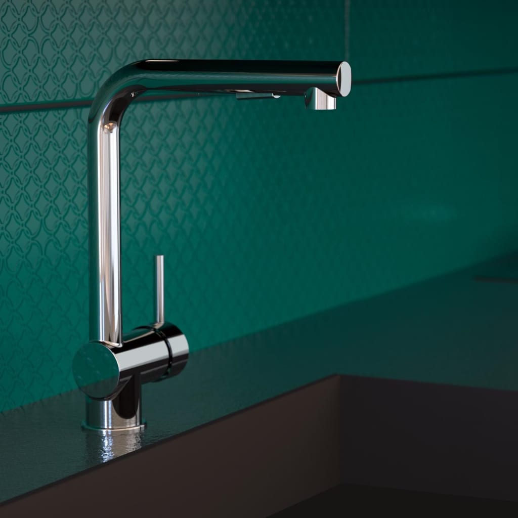 Eisl kitchen mixer cool with extendable spout chrome -colored