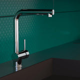 Eisl kitchen mixer cool with extendable spout chrome -colored
