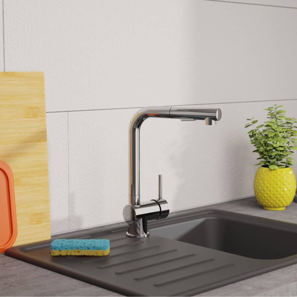 Eisl kitchen mixer cool with extendable spout chrome -colored