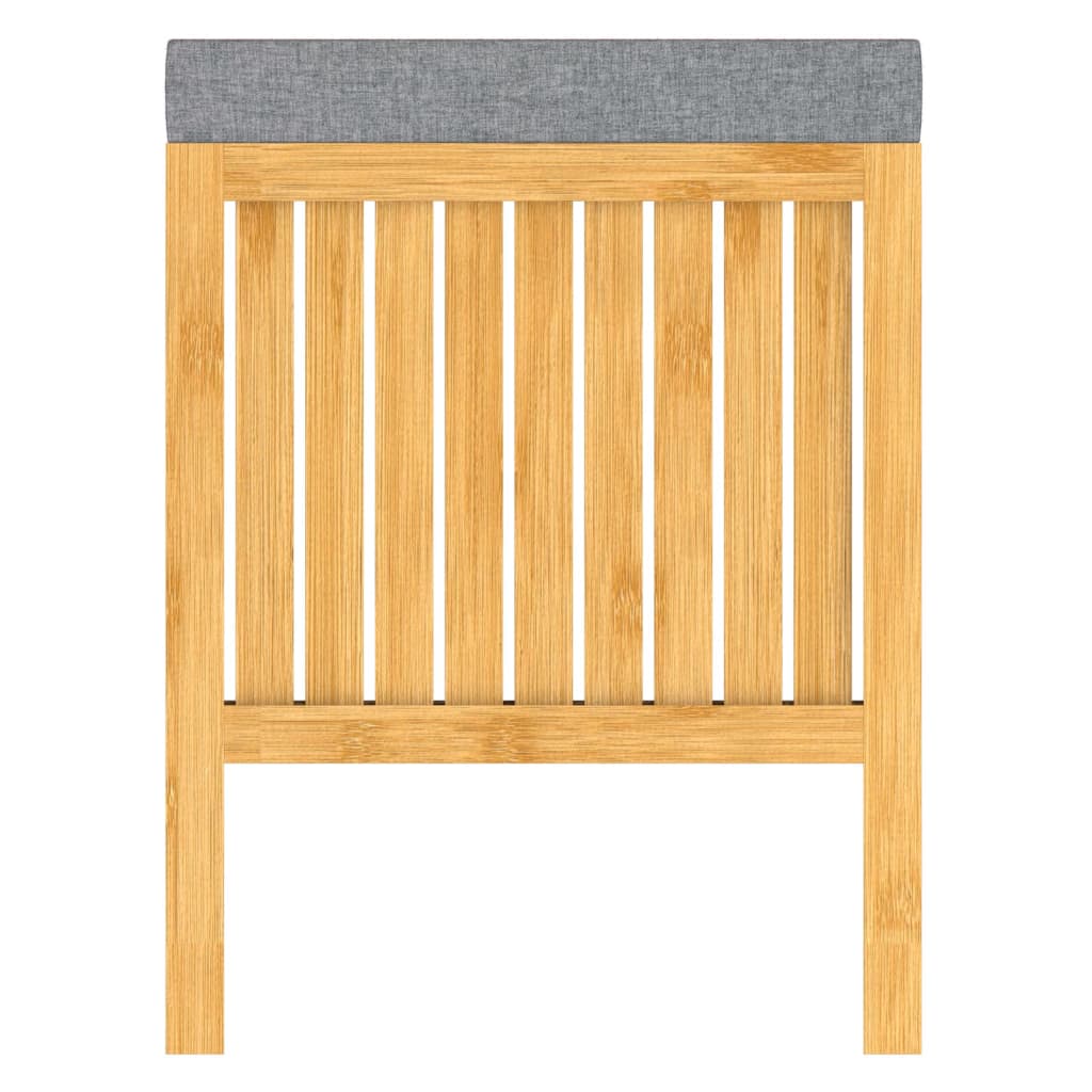 Eisl 2-in-1 laundry basket with seat cushion 39x39x52.5 cm bamboo