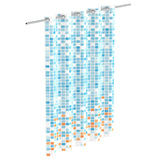 Eisl shower curtain with mosaic 200x180x0.2 cm blue and orange