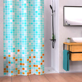 Eisl shower curtain with mosaic 200x180x0.2 cm blue and orange