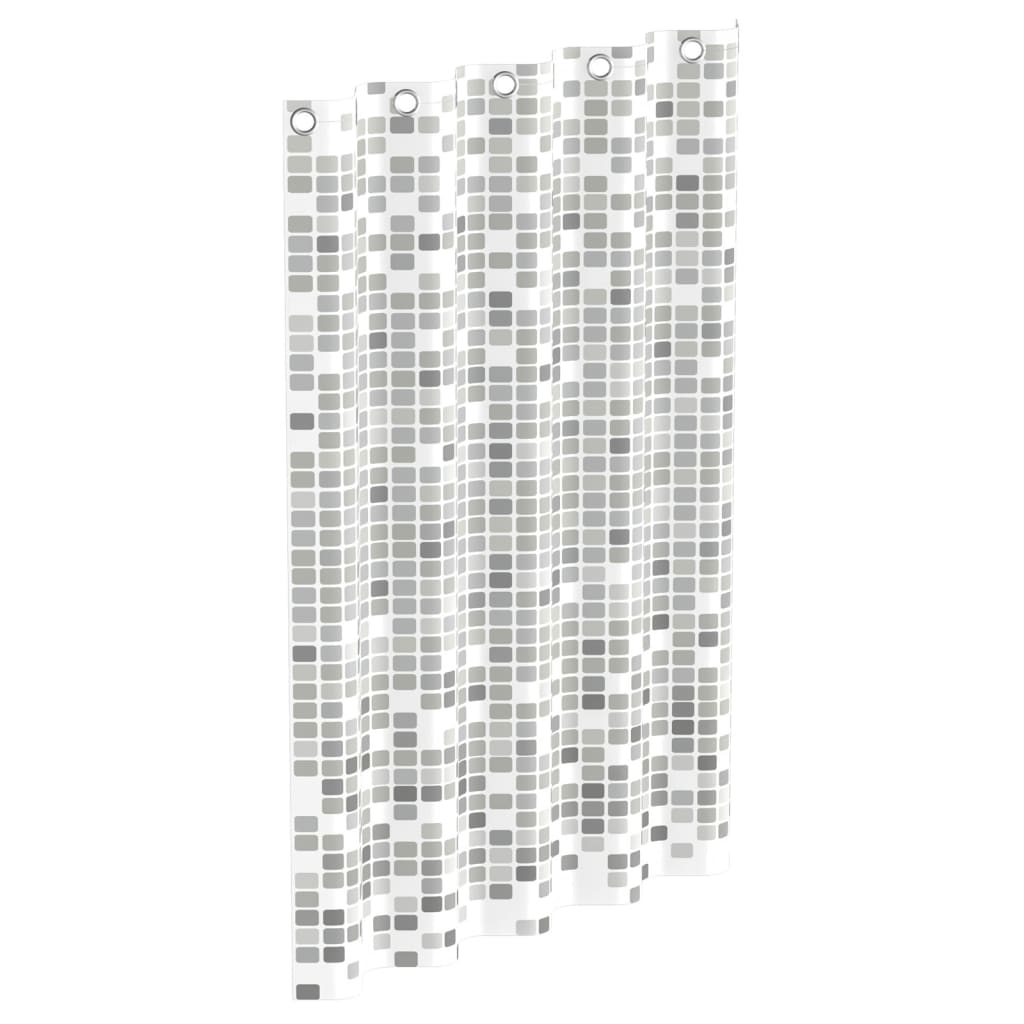 EiSl Eisl Duschvorhang mit Mosaic 200x180x0,2 cm Grau