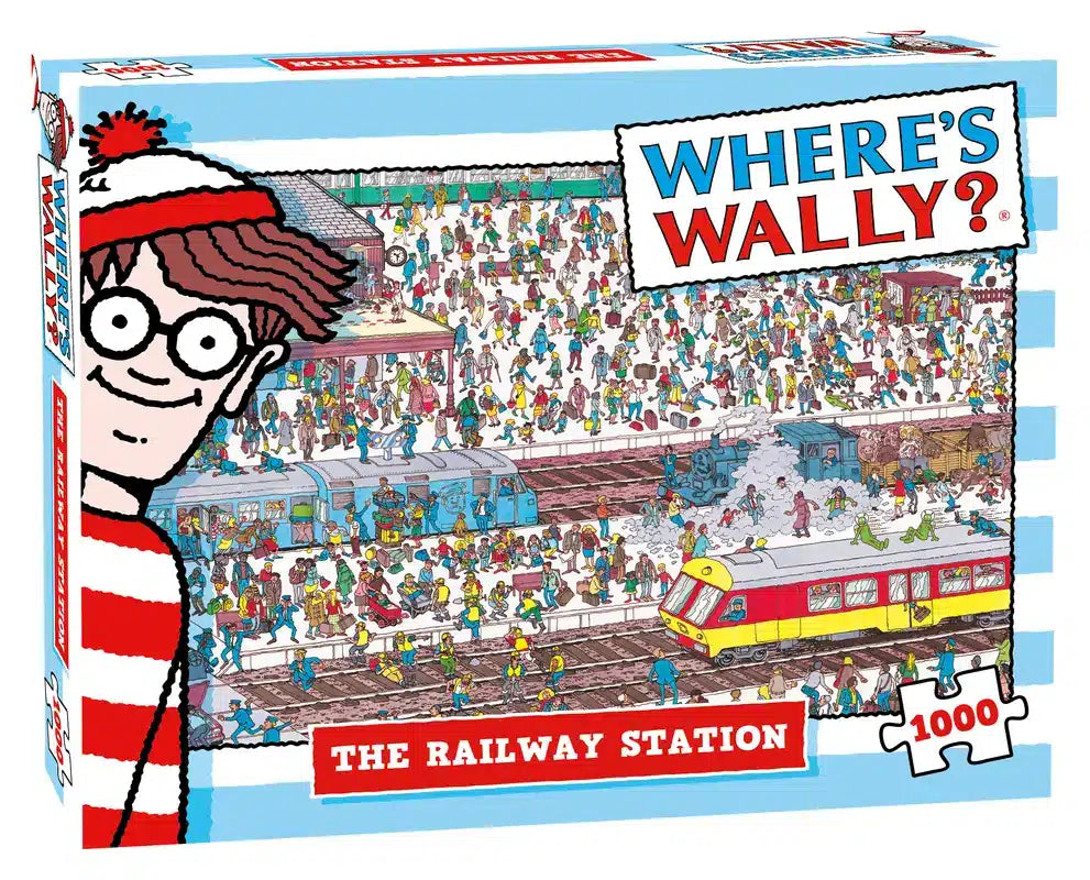 Plenty gifts puzzel van where apos;s wally railway station-1000 stukjes