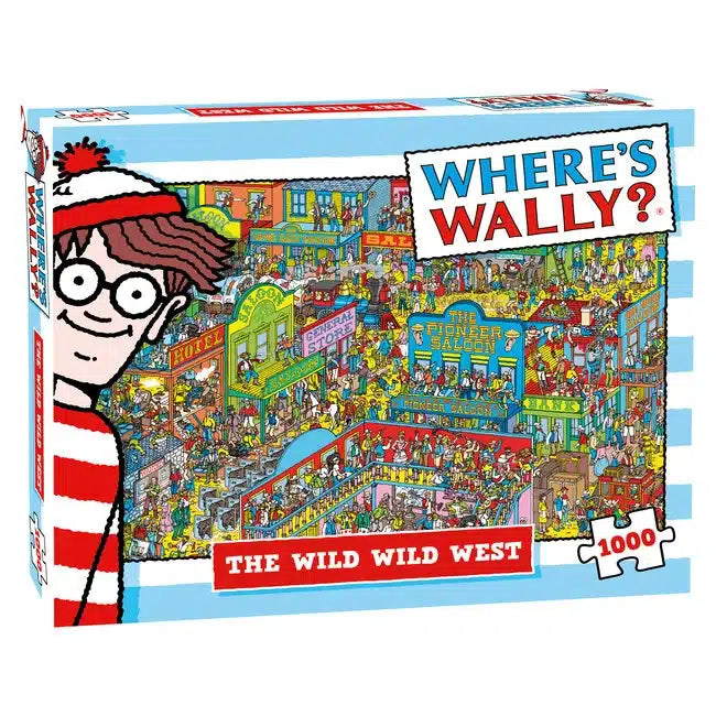 Plenty gifts puzzel where apos;s wally the wild wild west 1000 stukjes