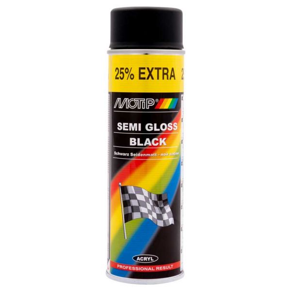 Glans de soie noire, bus 500 ml. Motip