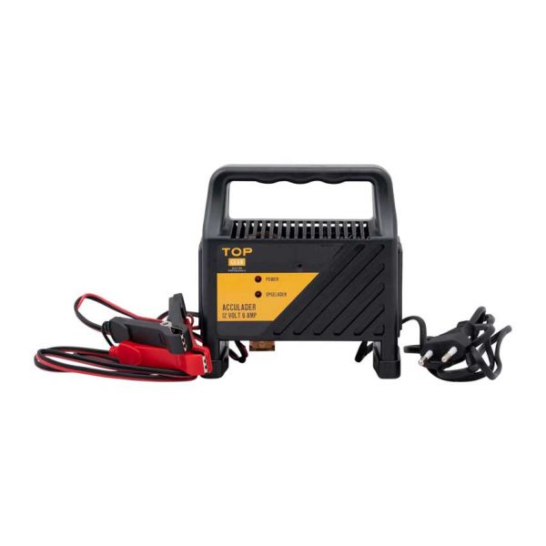 AC Batterioplader 12 volt, 6 ampère
