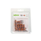 Connection clamp 2 times 16 pieces