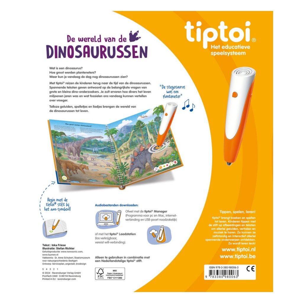 Knjiga Ravensburger Tiptoi Odkrivamo dinozavre