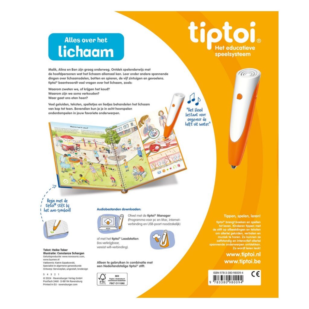Ravvensburger Tiptoi Book All About the Body