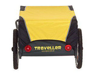 Roland Traveler Bicycle Trailer 130L 16 tommer unisex sort