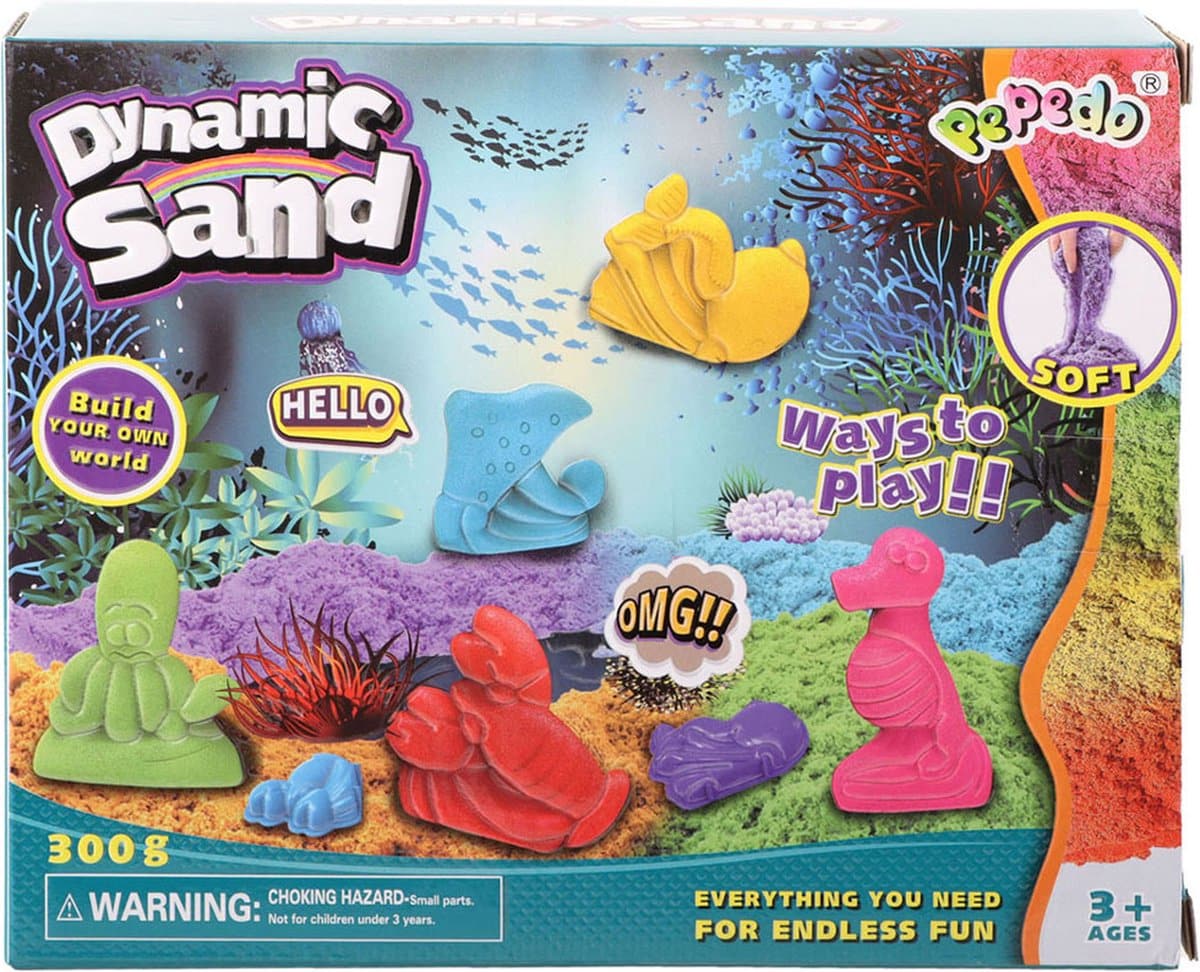 Jono Toys Dynamic Sand SPEELZAND s příslušenstvím, 300gr.