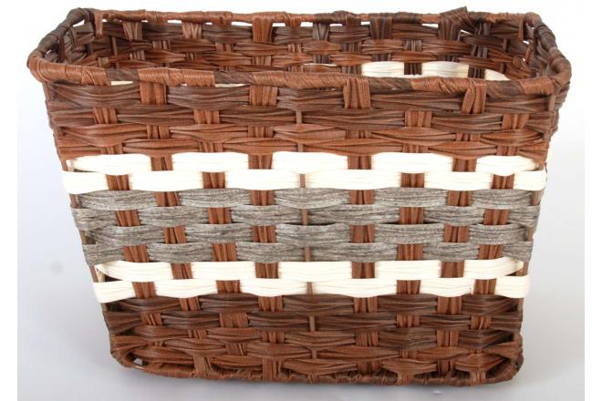 Volare braided wicker bicycle basket large
