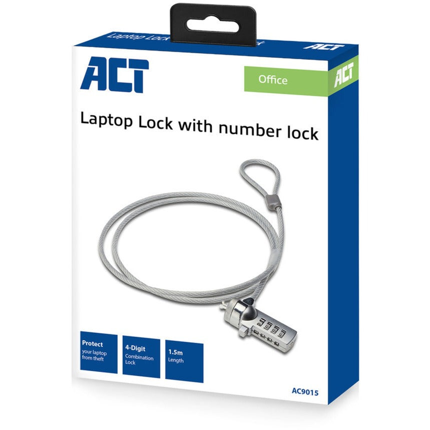 Act Connectivity Laptop lock with numerical code AC9015