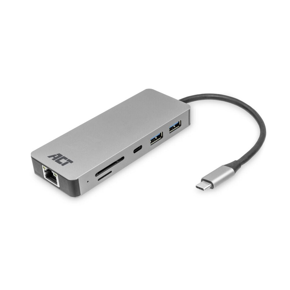 Act Connectivity USB-C 4K Docking Station for 1 HDMI Monitor, Ethe
