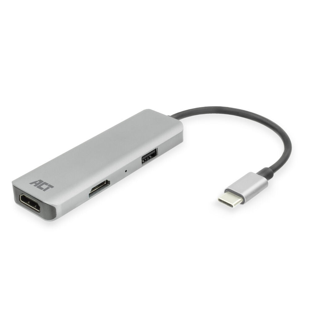 Act Connectivity USB-C 4K Multiport adapter for 2 HDMI screens, u