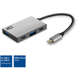 Act Connectivity USB-C Hub 4-Port with 2x USB-C and 2x USB-A