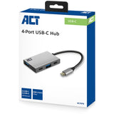 Act Connectivity USB-C Hub 4-Port with 2x USB-C and 2x USB-A