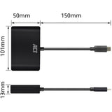 ACT-Konnektivität USB-C zu HDMI oder VGA Multiport Adapter 4K mit ET