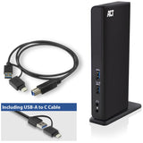 ACT Connectivity USB-C oder USB-A Dual Monitor Docking Station