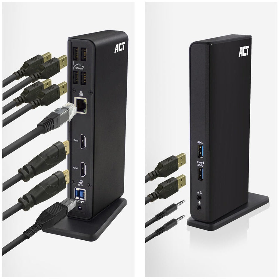 ACT Connectivity USB-C oder USB-A Dual Monitor Docking Station